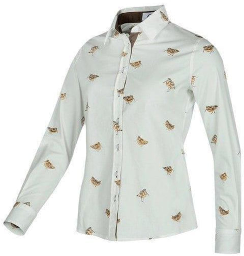 Baleno Shirts Baleno Laura White Woodcock Print Shirt