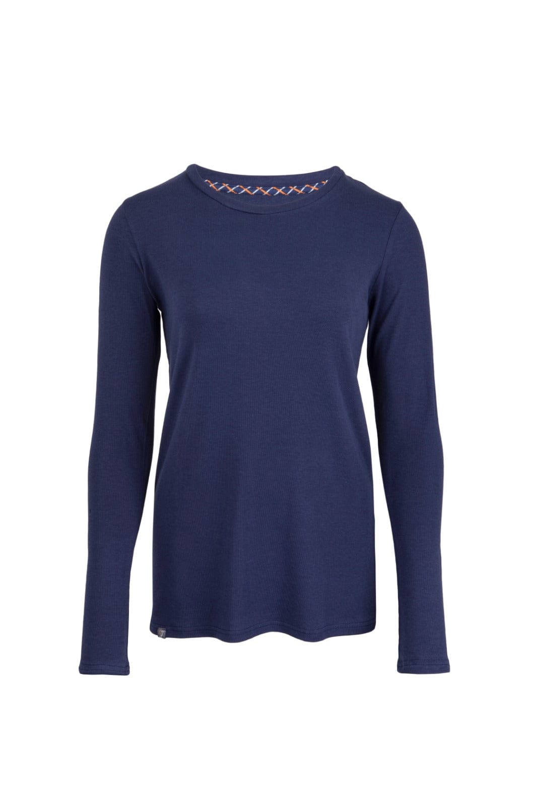 Ginger & Jardine Shirts Ginger & Jardine Bamboo Long Sleeve Tee Navy