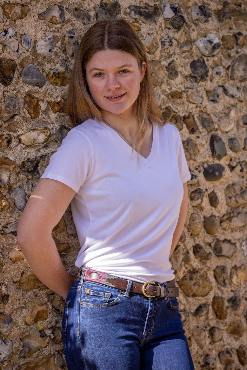 Ginger & Jardine Shirts Ginger & Jardine Bamboo Short Sleeve Tee White