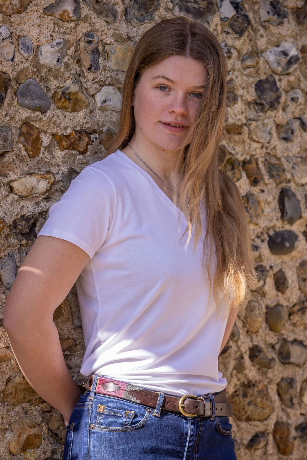 Ginger & Jardine Shirts Ginger & Jardine Bamboo Short Sleeve Tee White