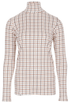 Ginger & Jardine Shirts Ginger & Jardine Cosy Roll Neck Apricot Check