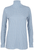 Ginger & Jardine Shirts Ginger & Jardine Cosy Roll Neck Blue & Turquoise Check