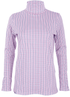 Ginger & Jardine Shirts Ginger & Jardine Cosy Roll Neck Pink & Blue Check