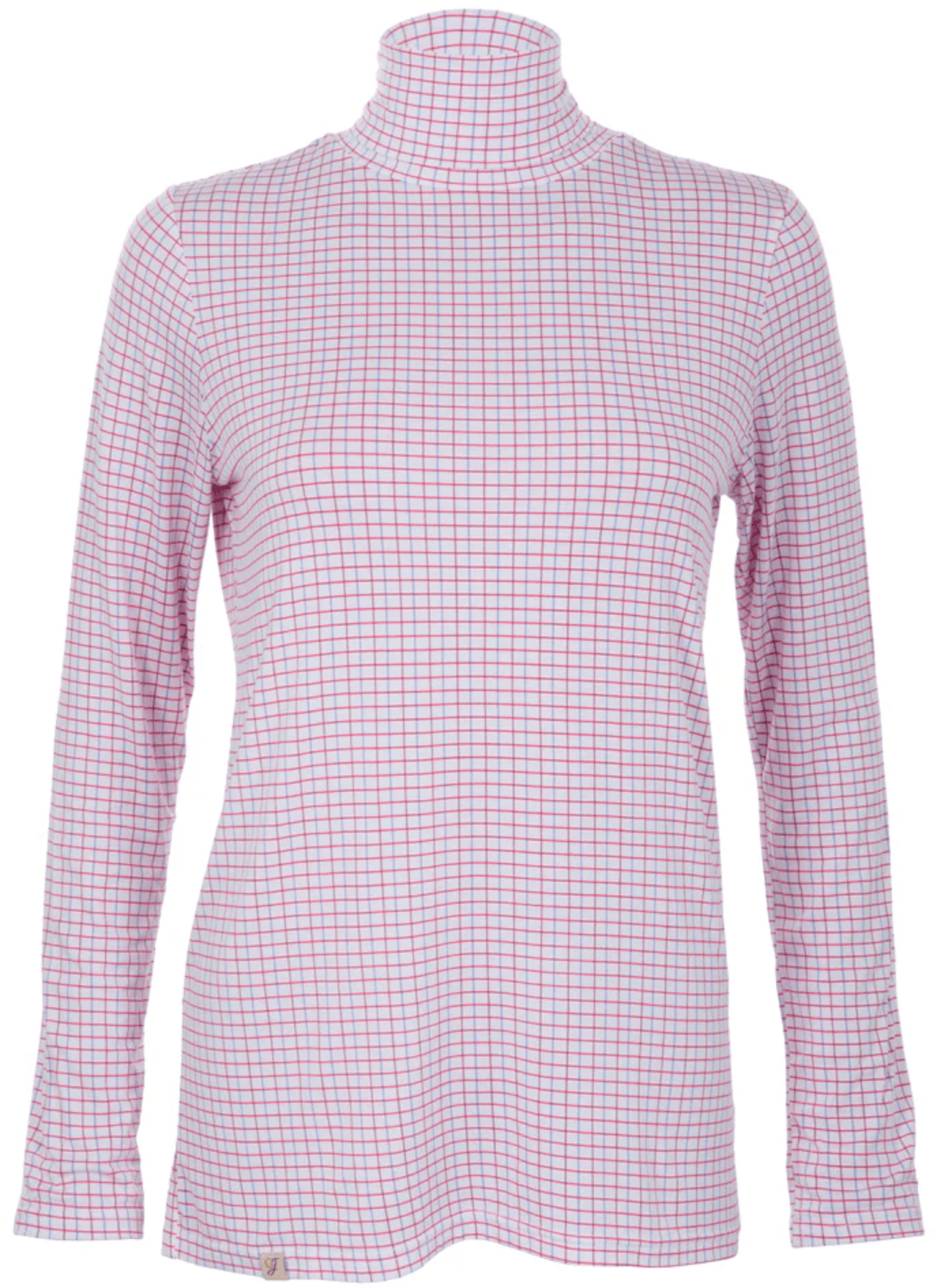 Ginger &amp; Jardine Shirts Ginger &amp; Jardine Silky Roll Neck Pink &amp; Blue