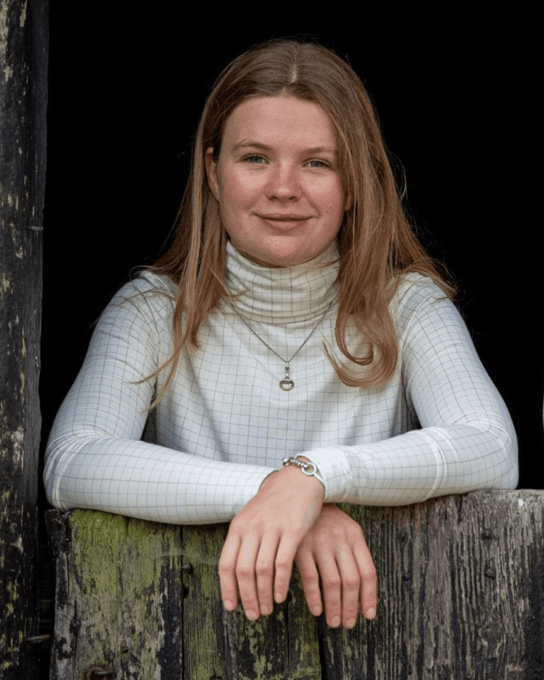 Ginger & Jardine Shirts Ginger & Jardine Silky Roll Neck Tattersall