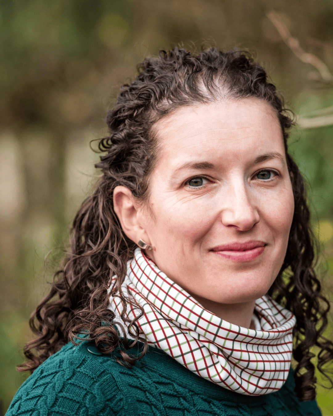 Ginger & Jardine Snood Ginger & Jardine Snood Green & Claret Check