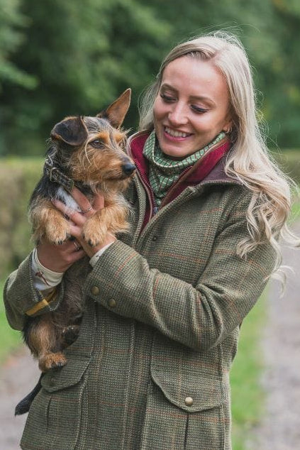 Ginger & Jardine Snood Ginger & Jardine Snood Khaki & Rust Check