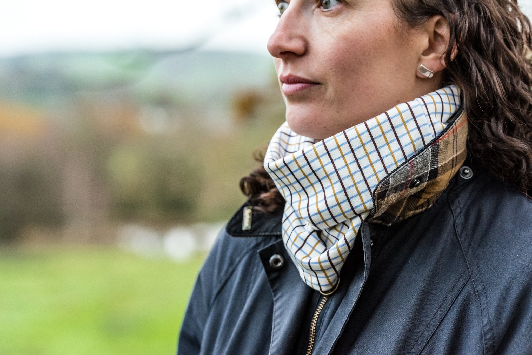 Ginger & Jardine Snood Ginger & Jardine Snood Mustard Check