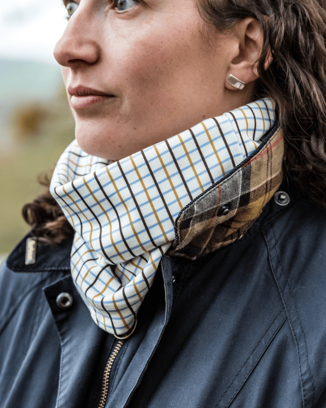 Ginger & Jardine Snood Ginger & Jardine Snood Mustard Check