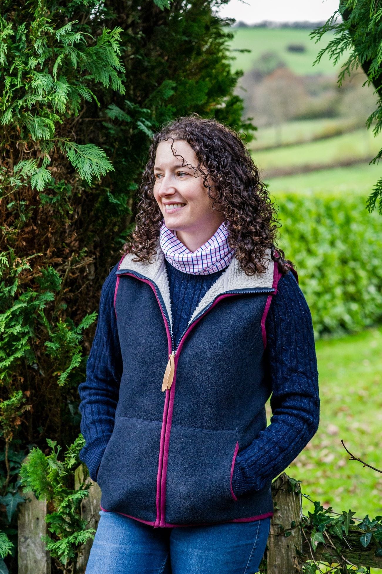 Ginger & Jardine Snood Ginger & Jardine Snood Purple Check