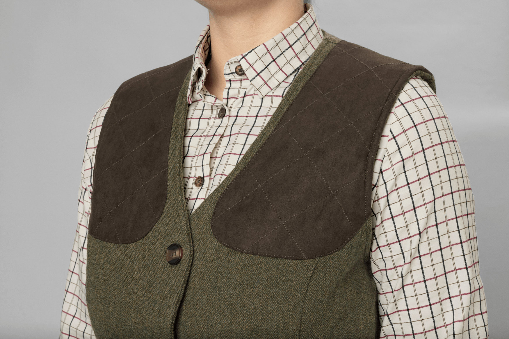 Seeland Traditional Shooting Vests Seeland Women's Hillside Harriet Waistcoat Moss