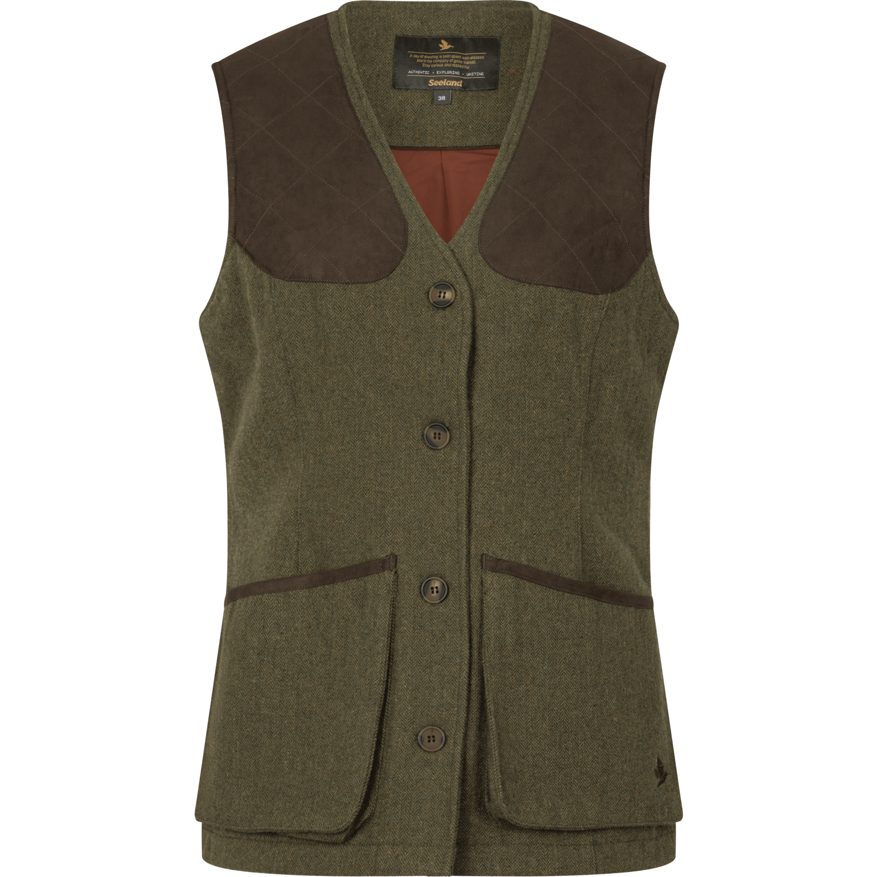 Seeland Traditional Shooting Vests Seeland Women's Hillside Harriet Waistcoat Moss