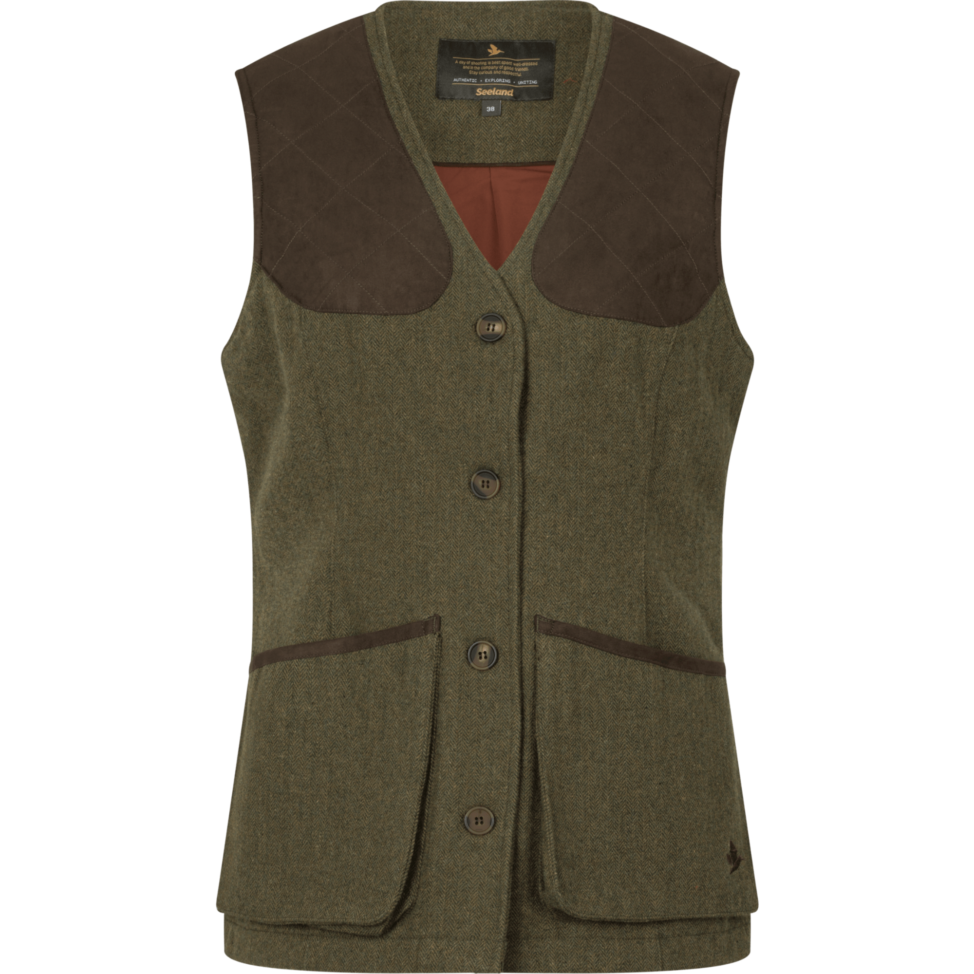 Seeland Traditional Shooting Vests Seeland Women's Hillside Harriet Waistcoat Moss
