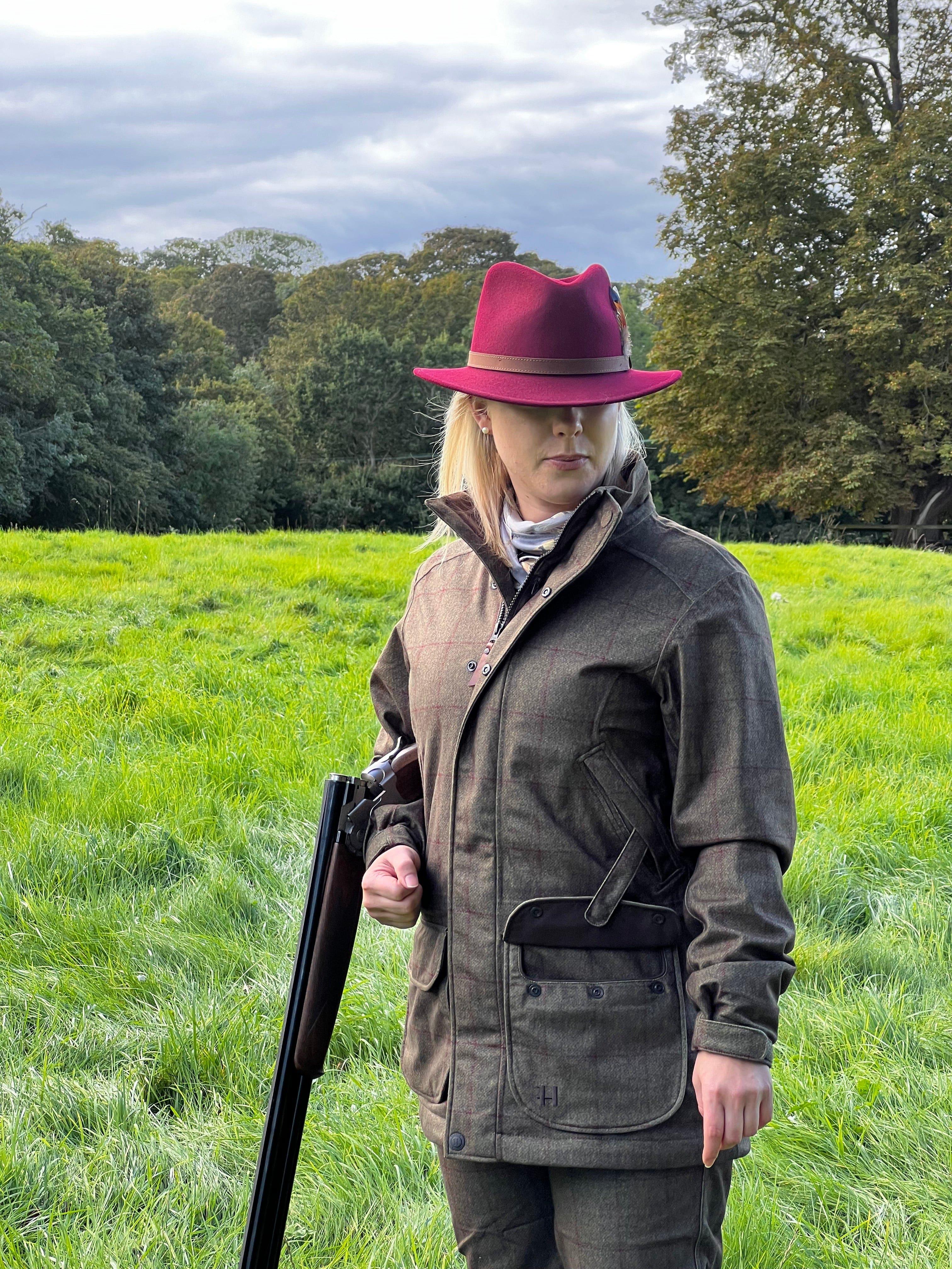 Harkila Tweed Field Coats Harkila Women&#39;s Stornoway Tweed Shooting Jacket
