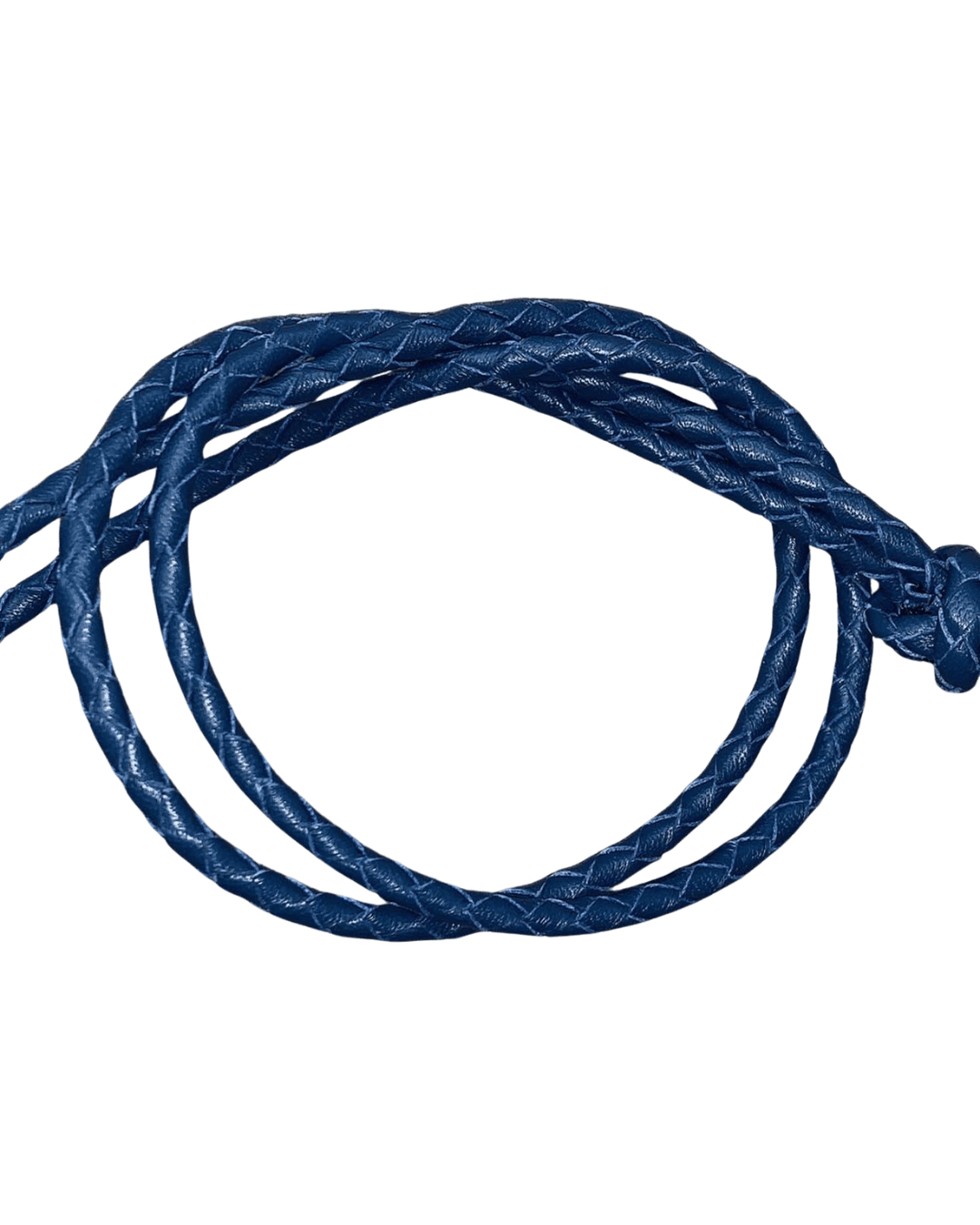 On The Peg Whistles & Lanyards OTP Braided Nappa Leather Lanyard Blue