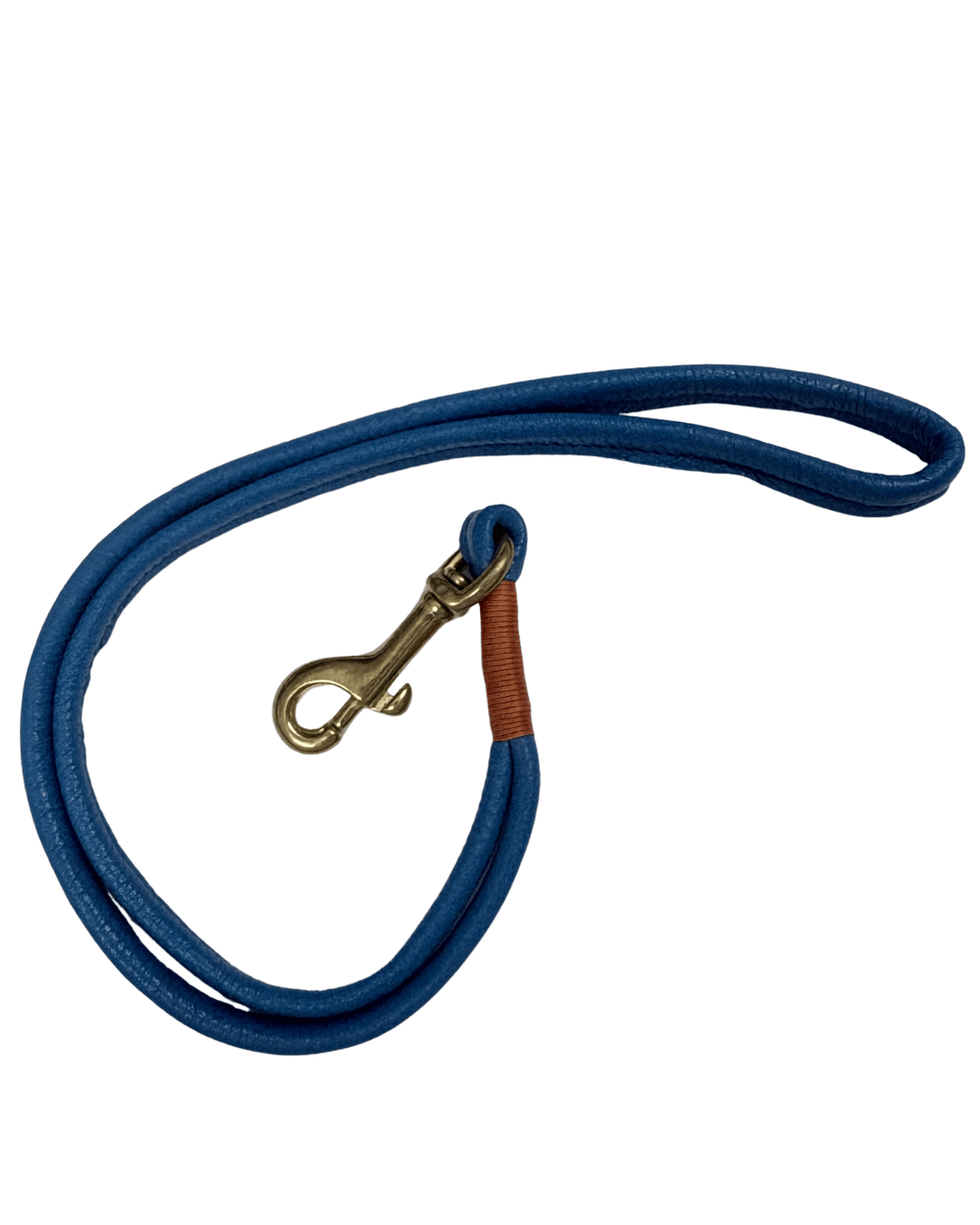 On The Peg Whistles &amp; Lanyards OTP Rolled Nappa Leather Lanyard Blue and Orange