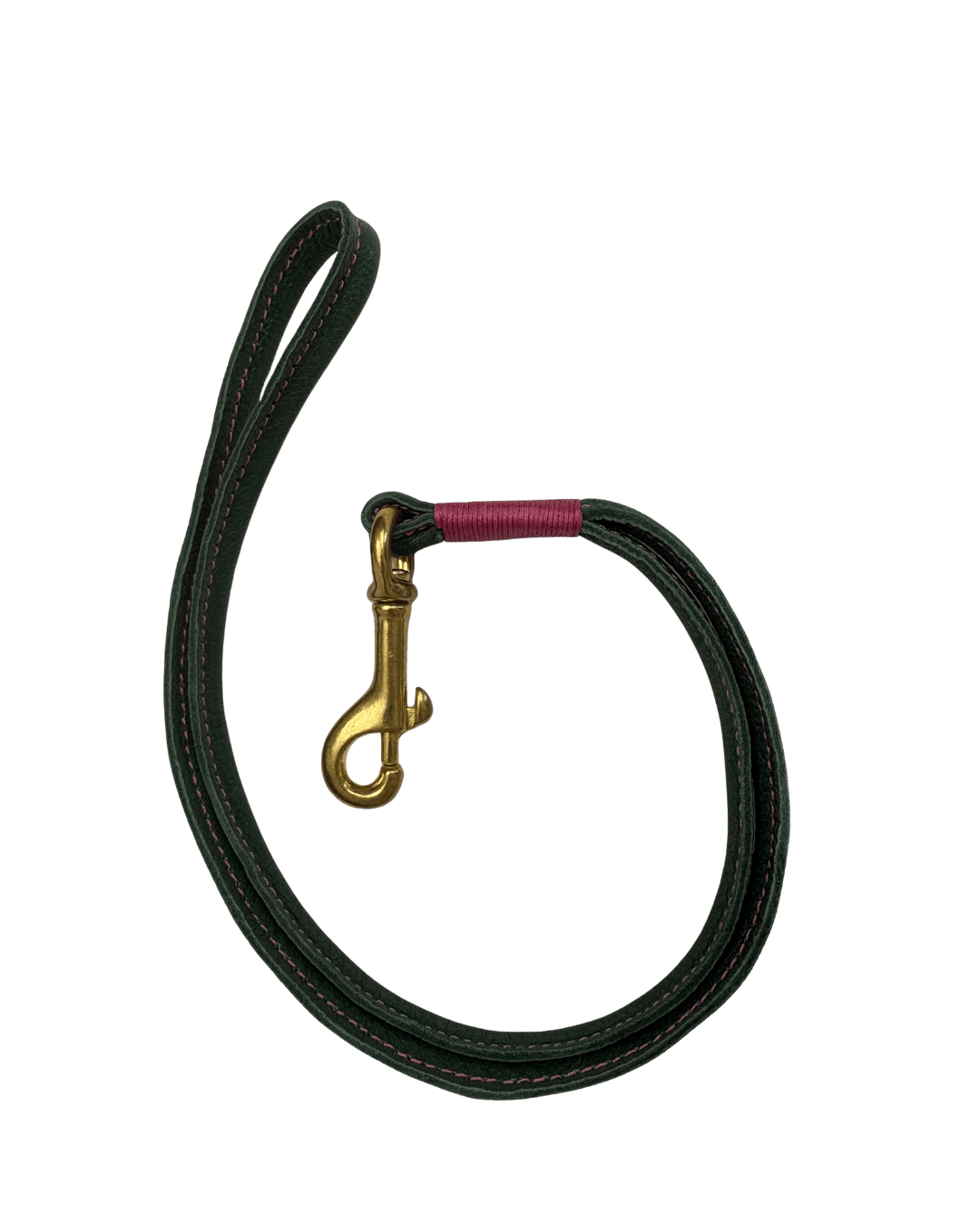 On The Peg Whistles &amp; Lanyards OTP Rolled Nappa Leather Lanyard Green and Pink