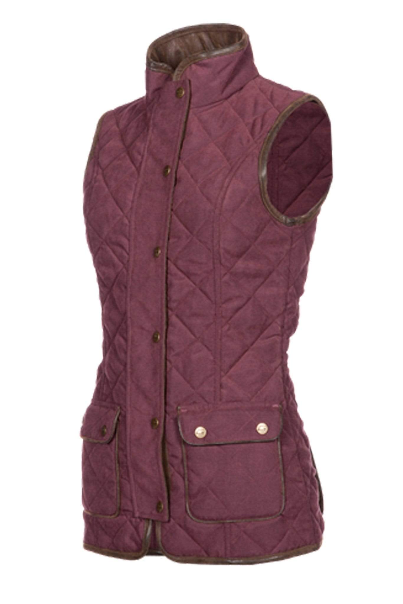 Baleno Fleeces & Quilted Gilets Baleno Scarlet Quilted Gilet Plum