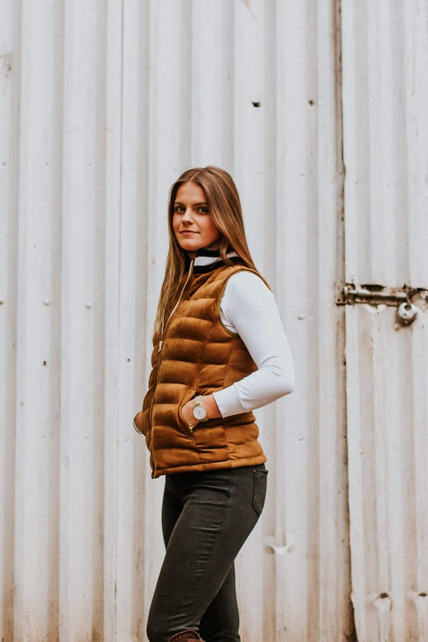 Sporting Hares Fleeces & Quilted Gilets Sporting Hares Windermere Gilet Honey Tan