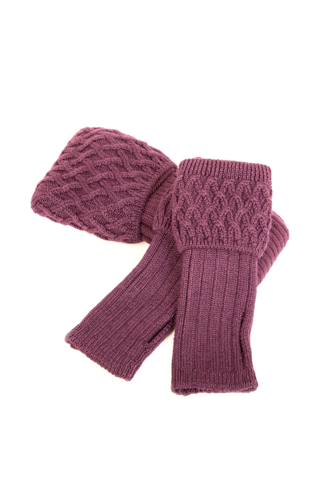 House of Cheviot Gloves House of Cheviot Ladies Wrist Warmers Thistle