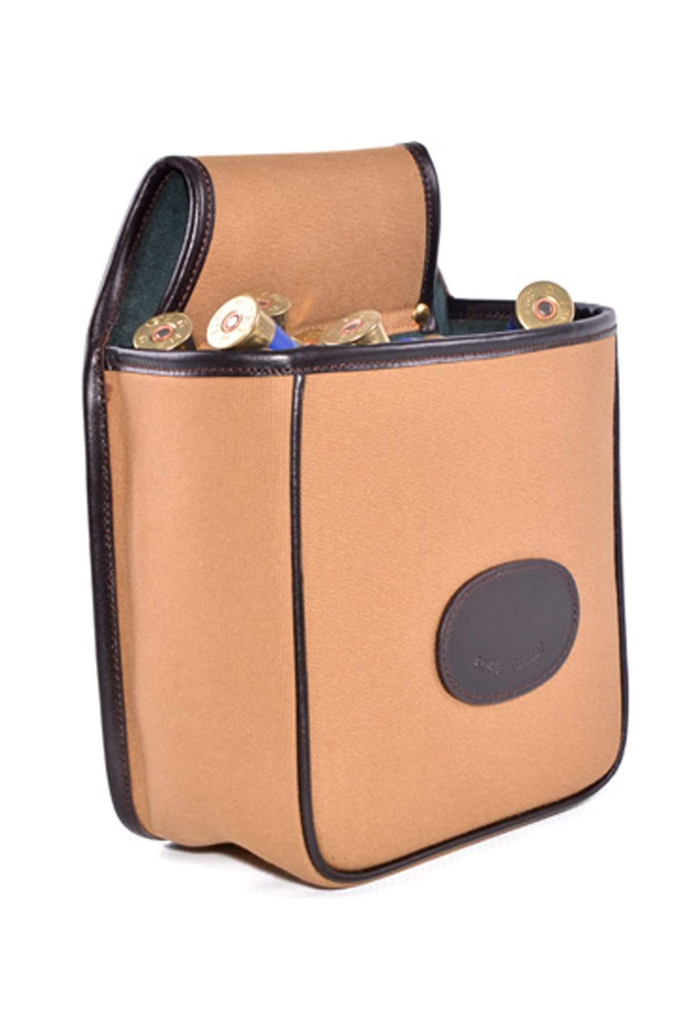 Robey & Green Gun Accessories Robey & Green Glebe Canvas and Leather Open Top Cartridge Bag (Pouch)