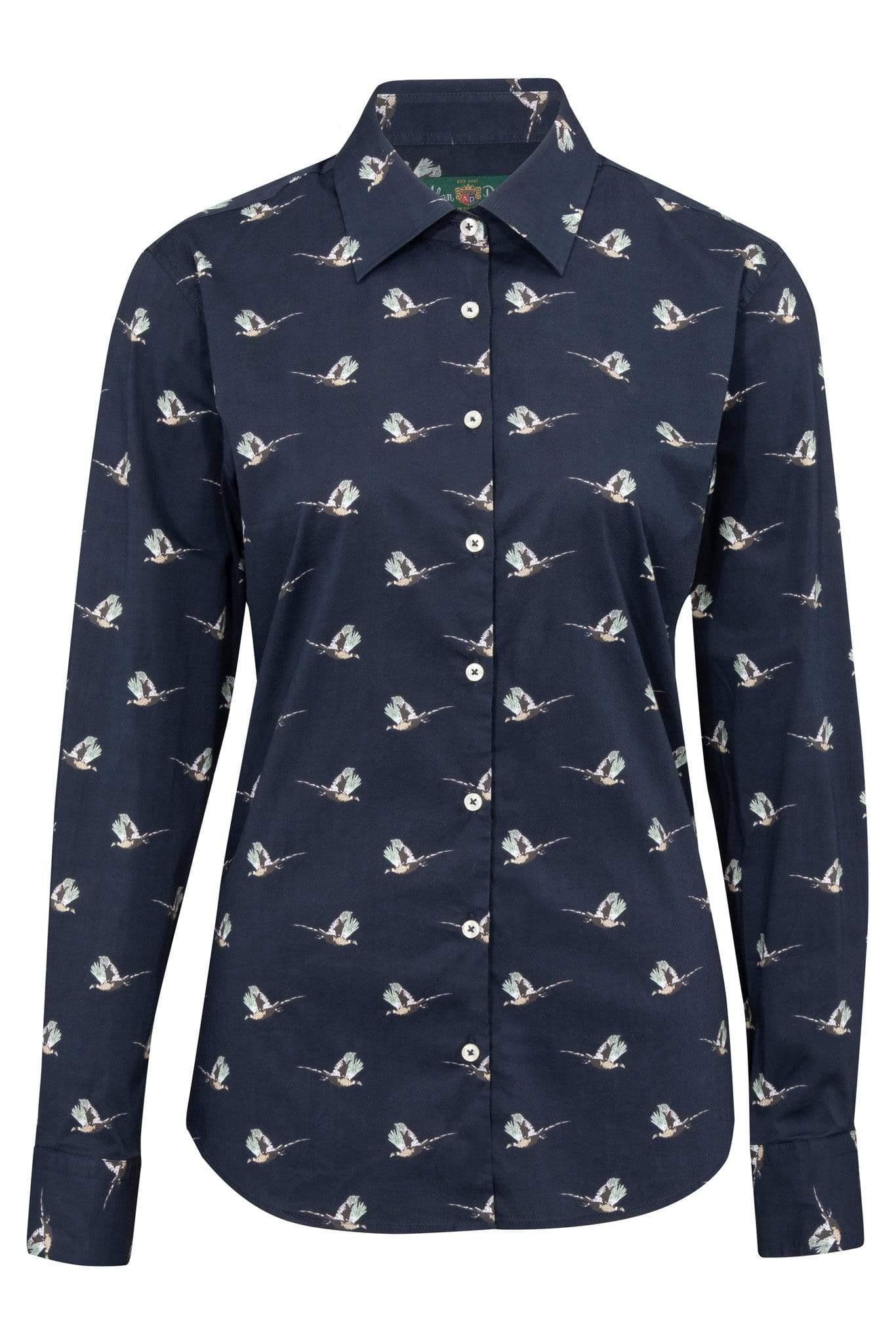 Alan Paine Shirts Alan Paine Lawen Ladies Pheasant Shirt Navy