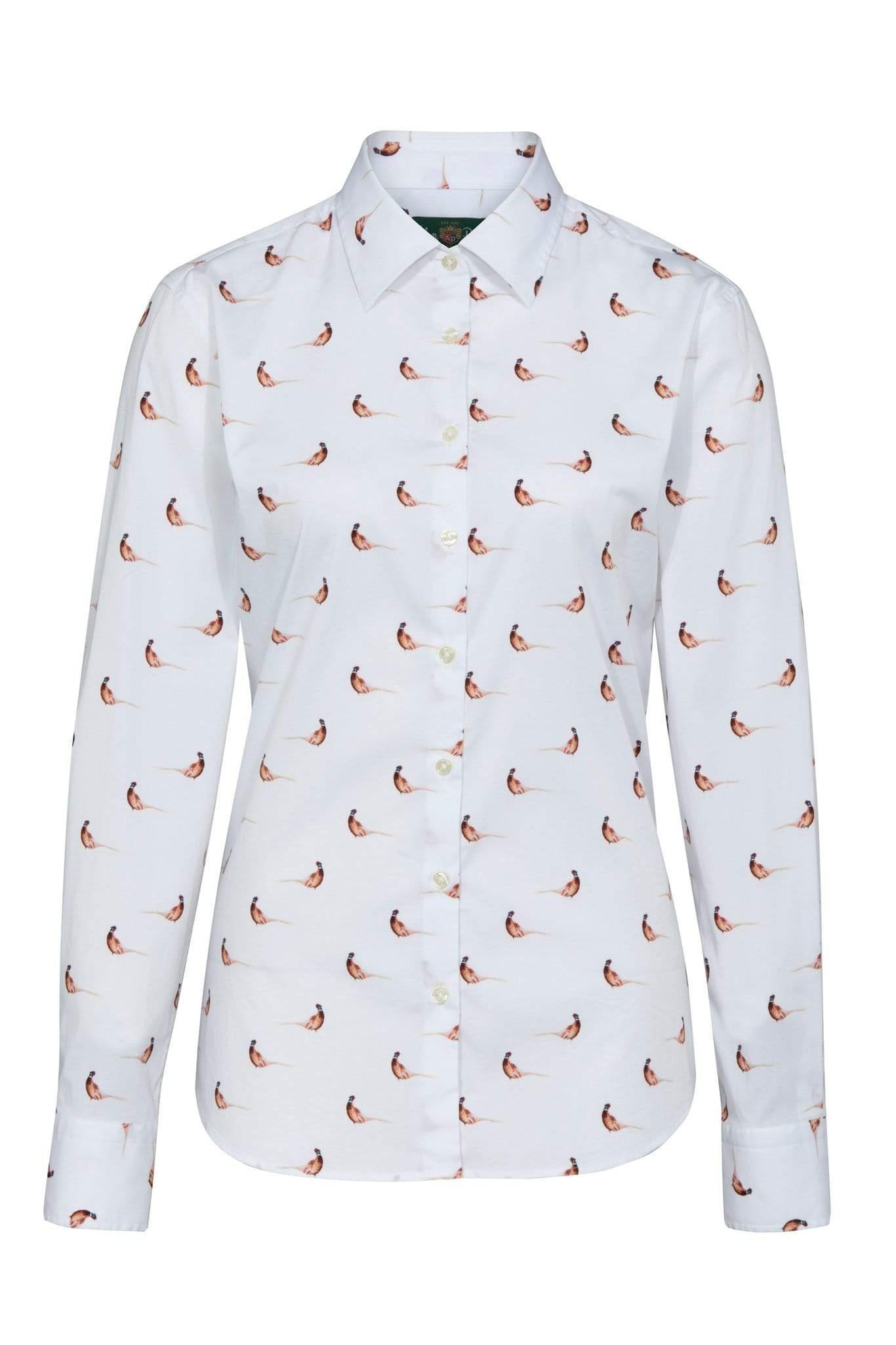 Alan Paine Shirts Alan Paine Lawen Ladies Pheasant Shirt White