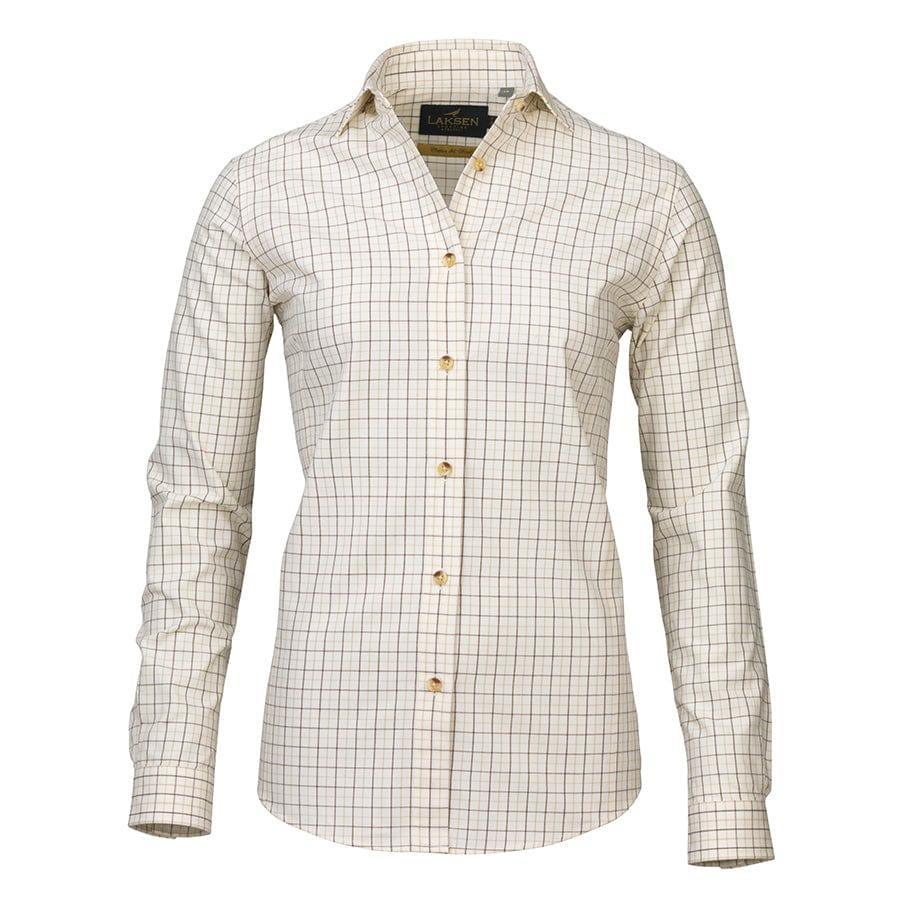 Laksen Shirts Laksen Ladies Arabella Cotton Wool Shirt Check