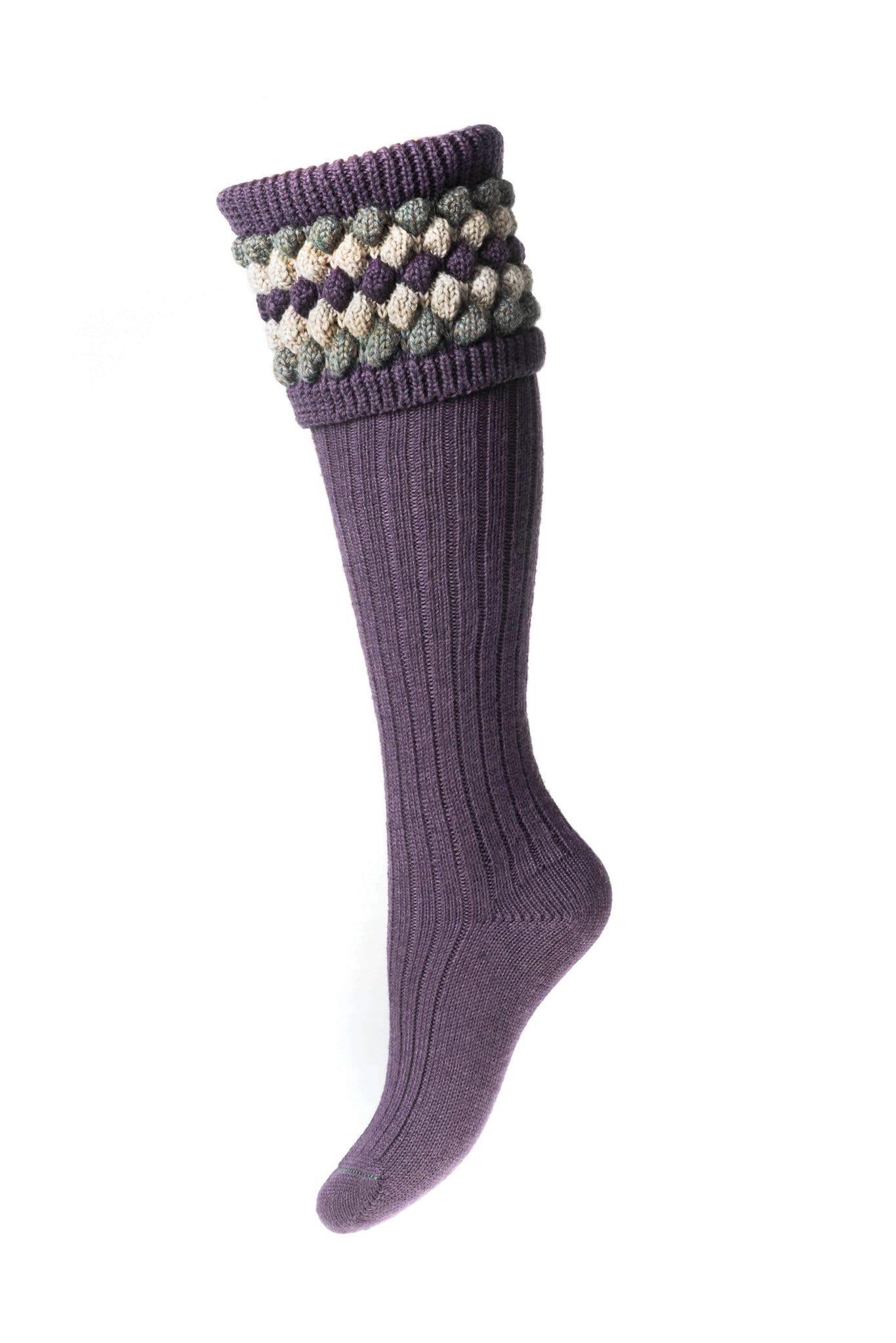 House of Cheviot Socks House of Cheviot Lady Angus Ladies Shooting Socks in Thistle
