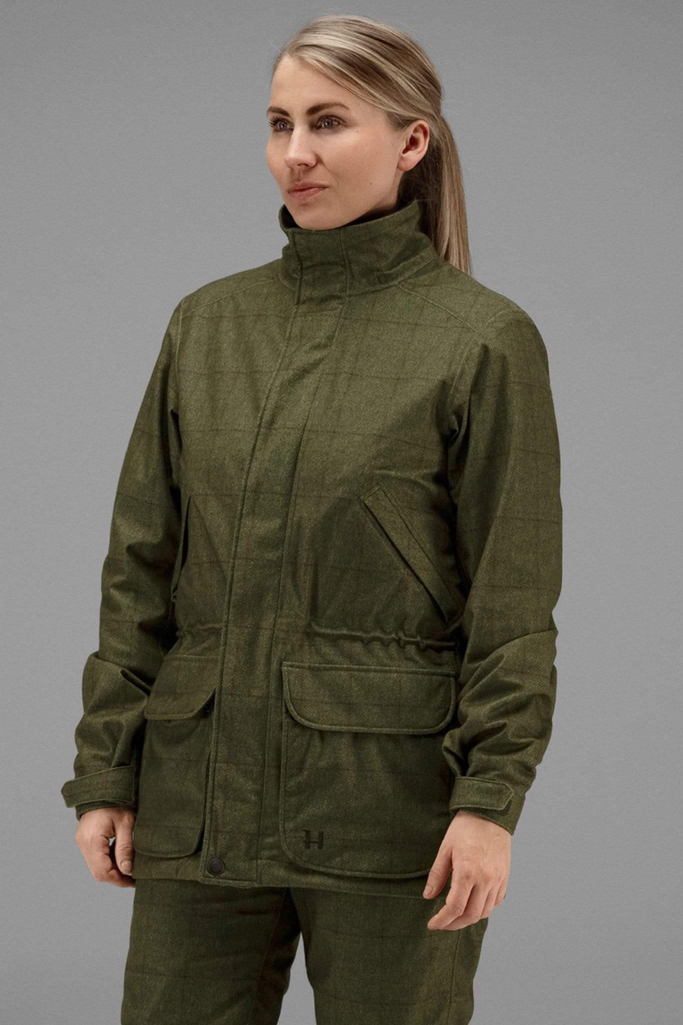 Harkila Technical Coats Harkila Stornoway Ladies Shooting Jacket Technical Tweed Print