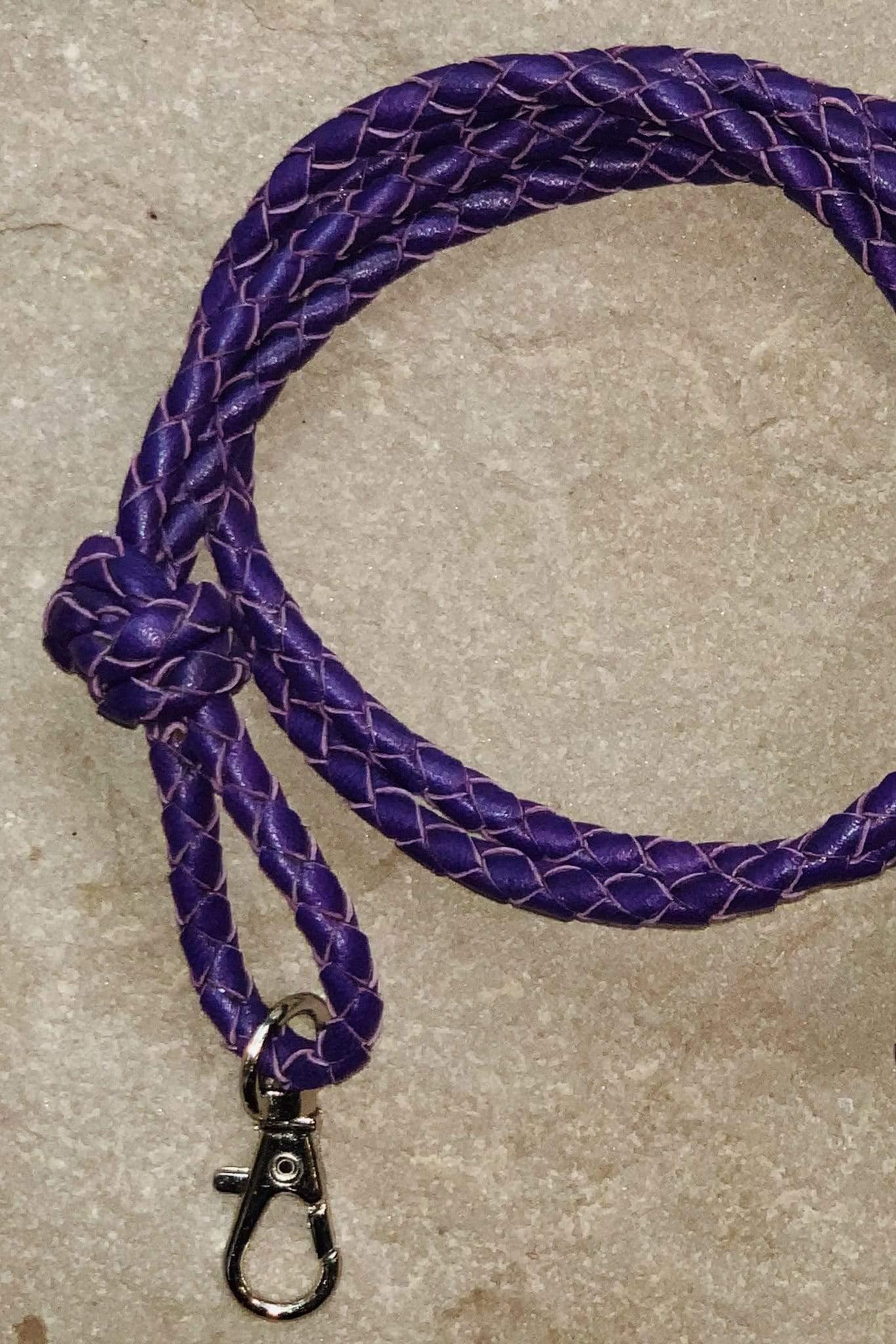 OTP Whistles & Lanyards OTP Braided Nappa Leather Lanyard  Purple